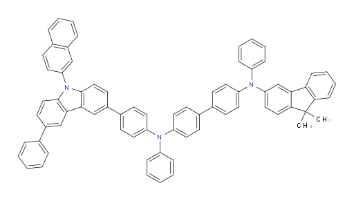 N4-(9,9-dimethyl-9H-fluoren-3-yl)-N4'-(4-(9-(naphthalen-2-yl)-6-phenyl-9H-carbazol-3-yl)phenyl)-N4,N4'-diphenyl-[1,1'-biphenyl]-4,4'-diamine