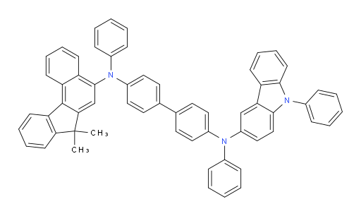 N4-(7,7-dimethyl-7H-benzo[c]fluoren-5-yl)-N4,N4'-diphenyl-N4'-(9-phenyl-9H-carbazol-3-yl)-[1,1'-biphenyl]-4,4'-diamine