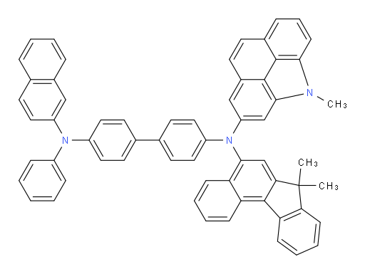 N4-(7,7-dimethyl-7H-benzo[c]fluoren-5-yl)-N4-(4-methyl-4H-benzo[def]carbazol-2-yl)-N4'-(naphthalen-2-yl)-N4'-phenyl-[1,1'-biphenyl]-4,4'-diamine