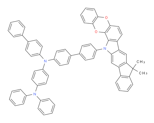 N1-([1,1'-biphenyl]-4-yl)-N1-(4'-(9,9-dimethylbenzo[5,6][1,4]dioxino[2,3-a]indeno[2,1-h]carbazol-15(9H)-yl)-[1,1'-biphenyl]-4-yl)-N4,N4-diphenylbenzene-1,4-diamine
