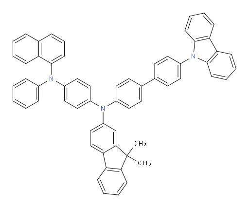 N1-(4'-(9H-carbazol-9-yl)-[1,1'-biphenyl]-4-yl)-N1-(9,9-dimethyl-9H-fluoren-2-yl)-N4-(naphthalen-1-yl)-N4-phenylbenzene-1,4-diamine