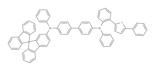 N4-(9,9'-spirobi[fluoren]-7-yl)-N4,N4'-diphenyl-N4'-(2-(5-phenylthiophen-2-yl)phenyl)-[1,1'-biphenyl]-4,4'-diamine