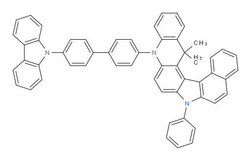 10-(4'-(9H-carbazol-9-yl)-[1,1'-biphenyl]-4-yl)-15,15-dimethyl-7-phenyl-10,15-dihydro-7H-benzo[4,5]indolo[3,2-a]acridine