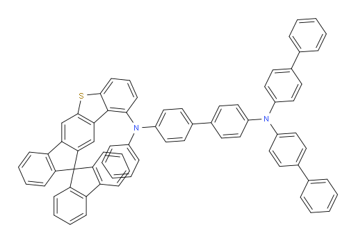 N4,N4-di([1,1'-biphenyl]-4-yl)-N4'-phenyl-N4'-(spiro[benzo[b]fluoreno[2,3-d]thiophene-11,9'-fluoren]-1-yl)-[1,1'-biphenyl]-4,4'-diamine