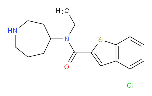 N-(azepan-4-yl)-4-chloro-N-ethylbenzo[b]thiophene-2-carboxamide