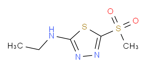 N-ethyl-5-(methylsulfonyl)-1,3,4-thiadiazol-2-amine