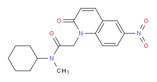 N-cyclohexyl-N-methyl-2-(6-nitro-2-oxoquinolin-1(2H)-yl)acetamide