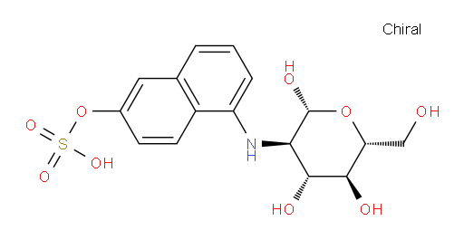 5-(((2R,3R,4R,5S,6R)-2,4,5-trihydroxy-6-(hydroxymethyl)tetrahydro-2H-pyran-3-yl)amino)naphthalen-2-yl hydrogen sulfate