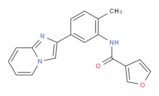 N-(5-(imidazo[1,2-a]pyridin-2-yl)-2-methylphenyl)furan-3-carboxamide