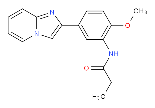 N-(5-(imidazo[1,2-a]pyridin-2-yl)-2-methoxyphenyl)propionamide