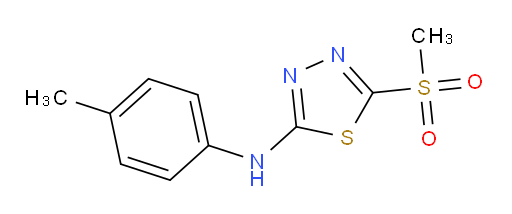 5-(methylsulfonyl)-N-(p-tolyl)-1,3,4-thiadiazol-2-amine