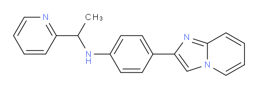 4-(imidazo[1,2-a]pyridin-2-yl)-N-(1-(pyridin-2-yl)ethyl)aniline