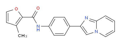 N-(4-(imidazo[1,2-a]pyridin-2-yl)phenyl)-3-methylfuran-2-carboxamide