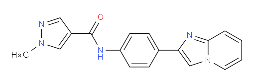 N-(4-(imidazo[1,2-a]pyridin-2-yl)phenyl)-1-methyl-1H-pyrazole-4-carboxamide