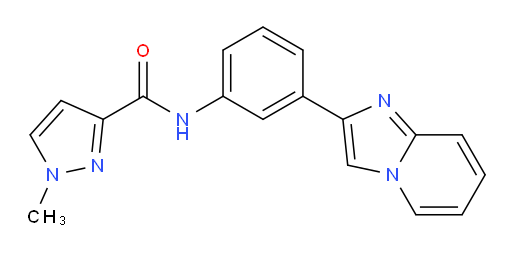 N-(3-(imidazo[1,2-a]pyridin-2-yl)phenyl)-1-methyl-1H-pyrazole-3-carboxamide
