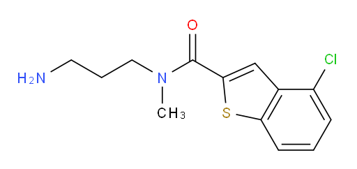 N-(3-aminopropyl)-4-chloro-N-methylbenzo[b]thiophene-2-carboxamide