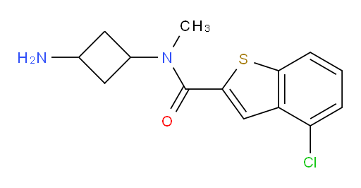 N-(3-aminocyclobutyl)-4-chloro-N-methylbenzo[b]thiophene-2-carboxamide