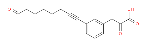 2-oxo-3-(3-(8-oxooct-1-yn-1-yl)phenyl)propanoic acid