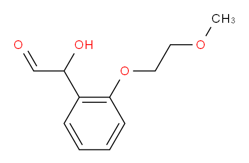 2-hydroxy-2-(2-(2-methoxyethoxy)phenyl)acetaldehyde