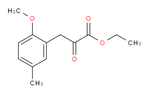 ethyl 3-(2-methoxy-5-methylphenyl)-2-oxopropanoate