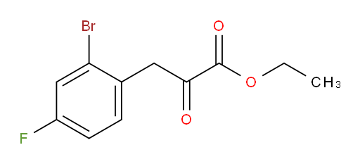 ethyl 3-(2-bromo-4-fluorophenyl)-2-oxopropanoate