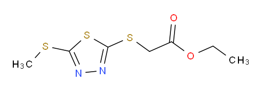 ethyl 2-((5-(methylthio)-1,3,4-thiadiazol-2-yl)thio)acetate