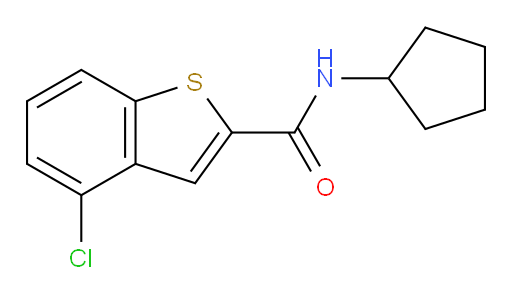 4-chloro-N-cyclopentylbenzo[b]thiophene-2-carboxamide