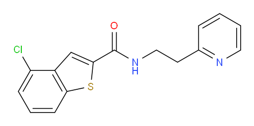4-chloro-N-(2-(pyridin-2-yl)ethyl)benzo[b]thiophene-2-carboxamide