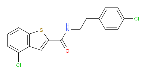 4-chloro-N-(4-chlorophenethyl)benzo[b]thiophene-2-carboxamide
