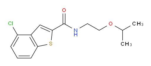 4-chloro-N-(2-isopropoxyethyl)benzo[b]thiophene-2-carboxamide