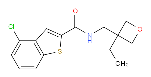 4-chloro-N-((3-ethyloxetan-3-yl)methyl)benzo[b]thiophene-2-carboxamide