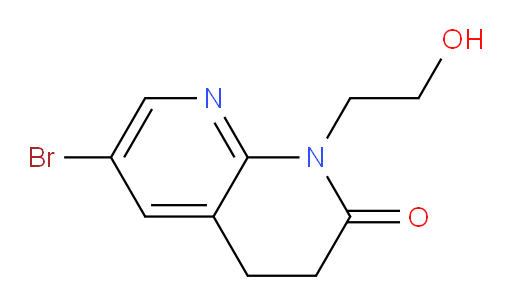 6-bromo-1-(2-hydroxyethyl)-3,4-dihydro-1,8-naphthyridin-2(1H)-one