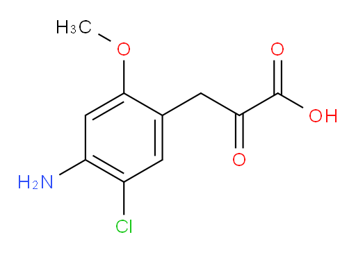 3-(4-amino-5-chloro-2-methoxyphenyl)-2-oxopropanoic acid