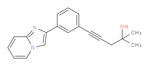 5-(3-(imidazo[1,2-a]pyridin-2-yl)phenyl)-2-methylpent-4-yn-2-ol