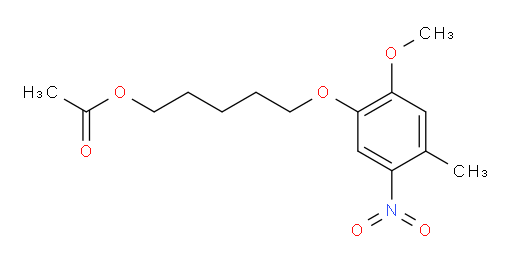 5-(2-methoxy-4-methyl-5-nitrophenoxy)pentyl acetate