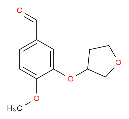 4-methoxy-3-((tetrahydrofuran-3-yl)oxy)benzaldehyde