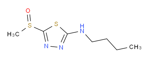 N-butyl-5-(methylsulfinyl)-1,3,4-thiadiazol-2-amine