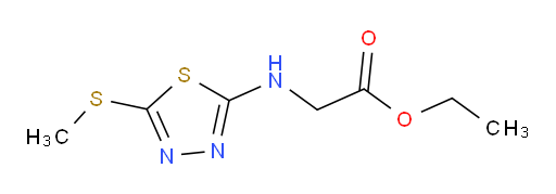 ethyl 2-((5-(methylthio)-1,3,4-thiadiazol-2-yl)amino)acetate