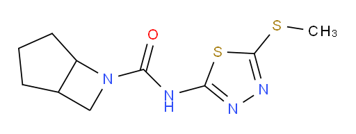 N-(5-(methylthio)-1,3,4-thiadiazol-2-yl)-6-azabicyclo[3.2.0]heptane-6-carboxamide