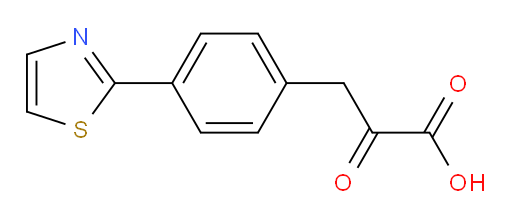 2-oxo-3-(4-(thiazol-2-yl)phenyl)propanoic acid