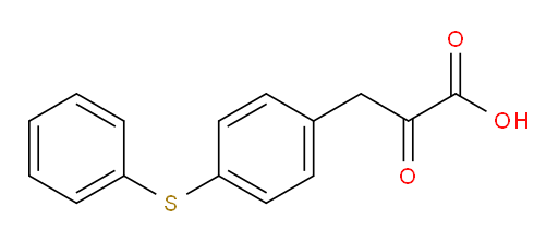 2-oxo-3-(4-(phenylthio)phenyl)propanoic acid