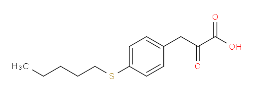 2-oxo-3-(4-(pentylthio)phenyl)propanoic acid