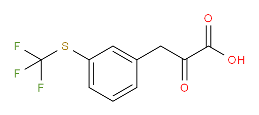 2-oxo-3-(3-((trifluoromethyl)thio)phenyl)propanoic acid