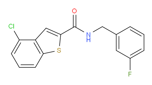 4-chloro-N-(3-fluorobenzyl)benzo[b]thiophene-2-carboxamide