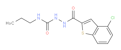 2-(4-chlorobenzo[b]thiophene-2-carbonyl)-N-propylhydrazinecarboxamide