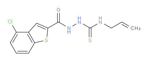 N-allyl-2-(4-chlorobenzo[b]thiophene-2-carbonyl)hydrazinecarbothioamide