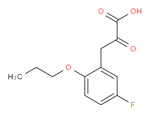 3-(5-fluoro-2-propoxyphenyl)-2-oxopropanoic acid