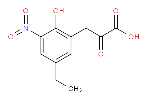 3-(5-ethyl-2-hydroxy-3-nitrophenyl)-2-oxopropanoic acid