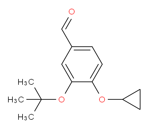 3-(tert-butoxy)-4-cyclopropoxybenzaldehyde