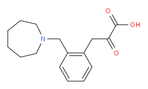 3-(2-(azepan-1-ylmethyl)phenyl)-2-oxopropanoic acid
